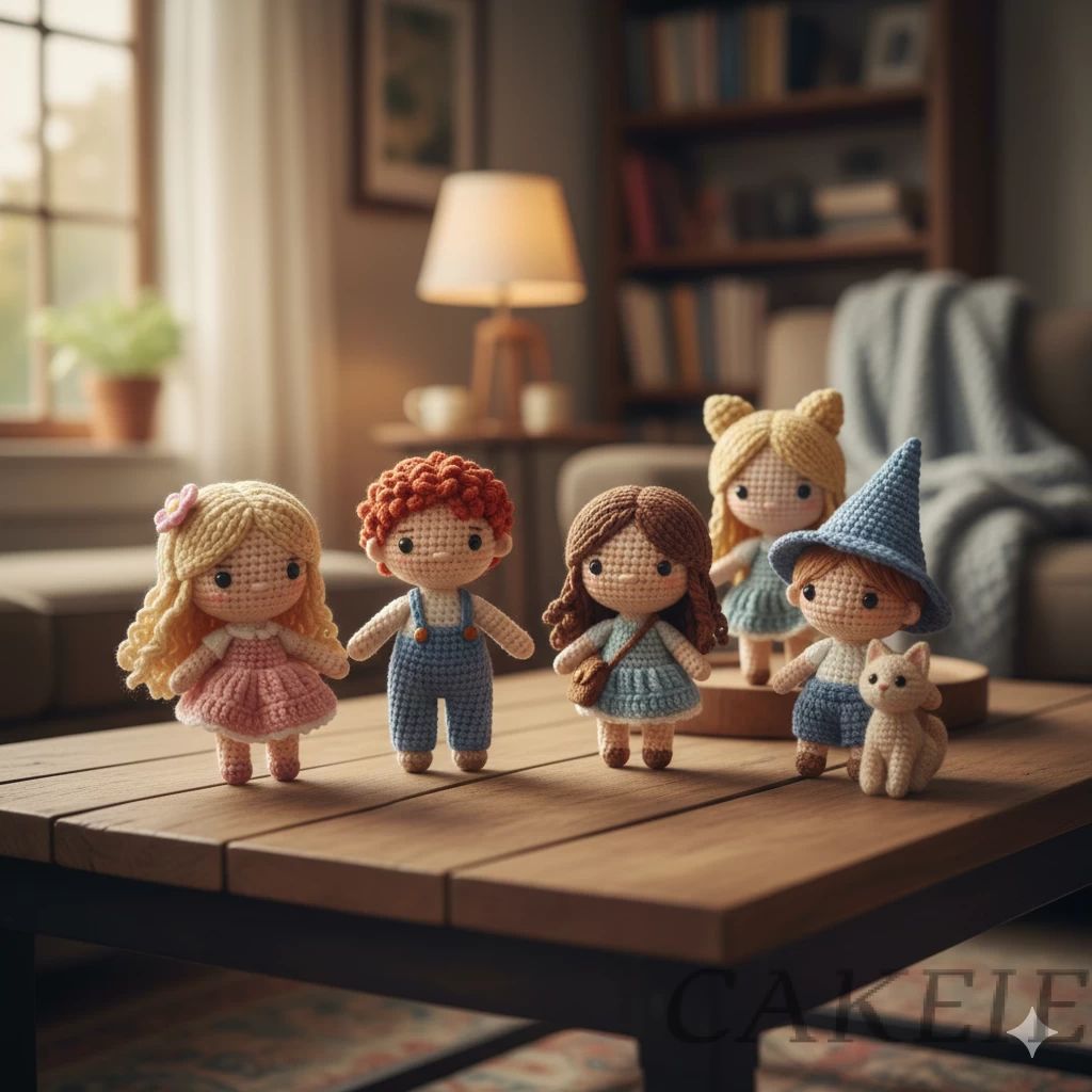 Crochet Amigurumi Mini Dolls